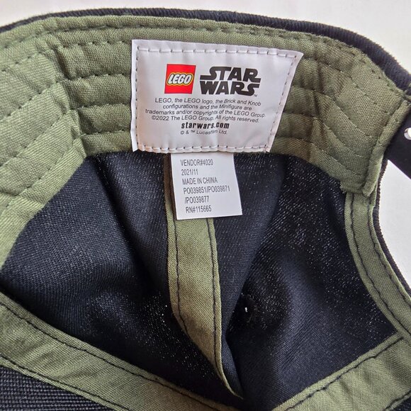 Lego Star Wars Youth Black Snapback Hat Grogu Baby Yoda Cutest In The Galaxy Bra - Picture 10 of 10